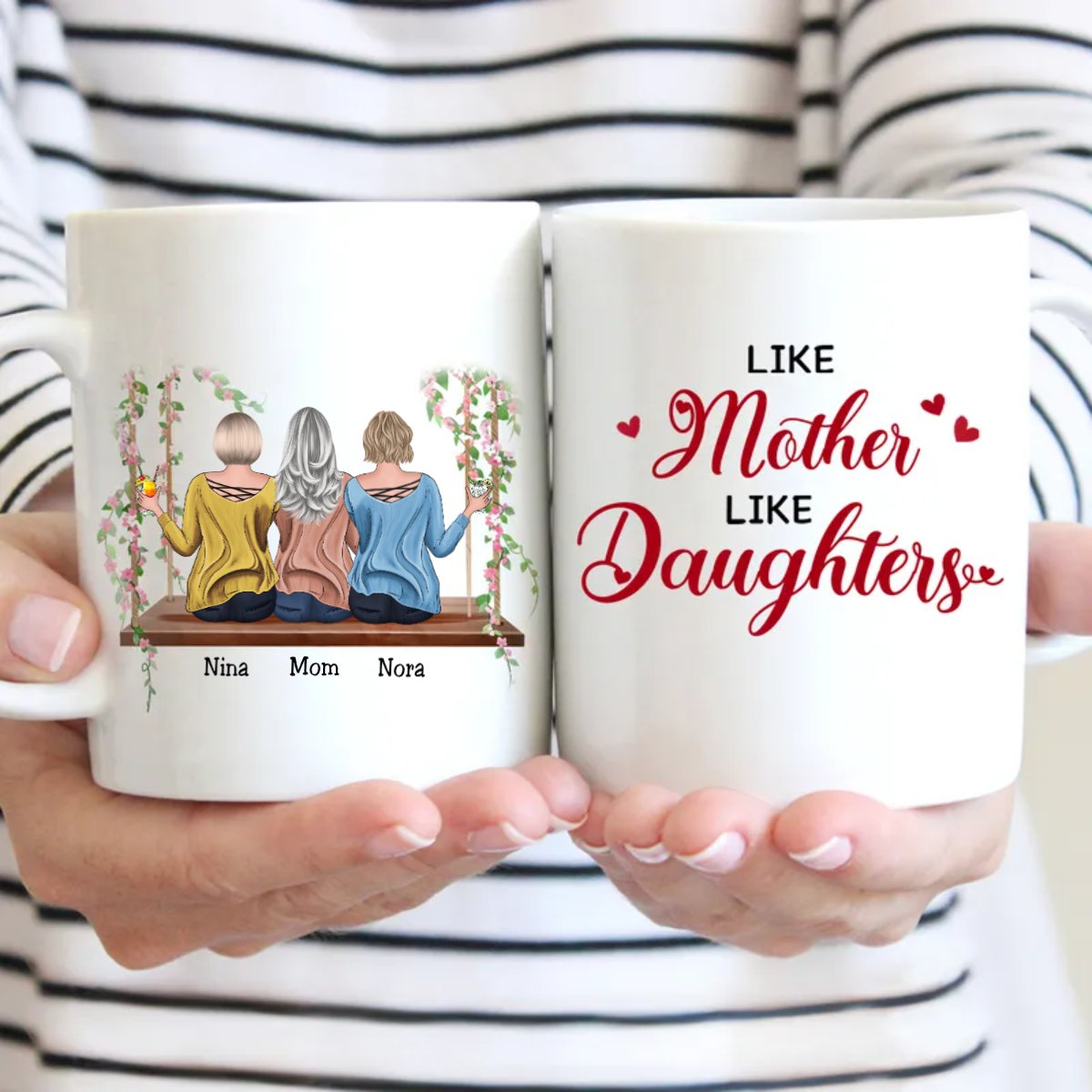 Family - Like Mother Like Daughters - Personalized Mugs - Makezbright Gifts