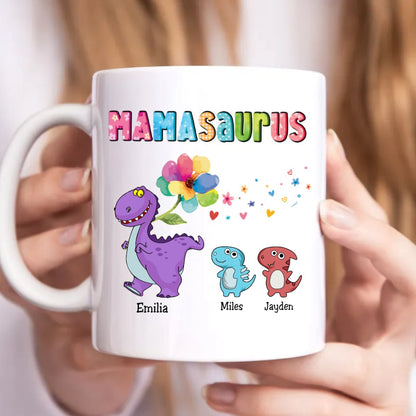 Family - Mamasaurus - Personalized Mug - Makezbright Gifts