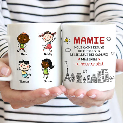 Family - Mom French Mamie - Personalized Mug - Makezbright Gifts