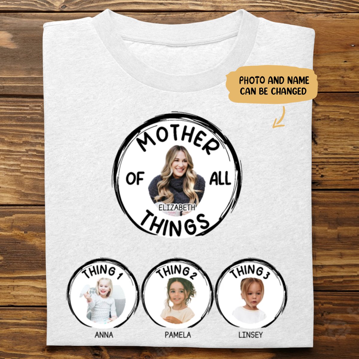 Family - Mother Of All Things - Personalized Unisex T - shirt - Makezbright Gifts