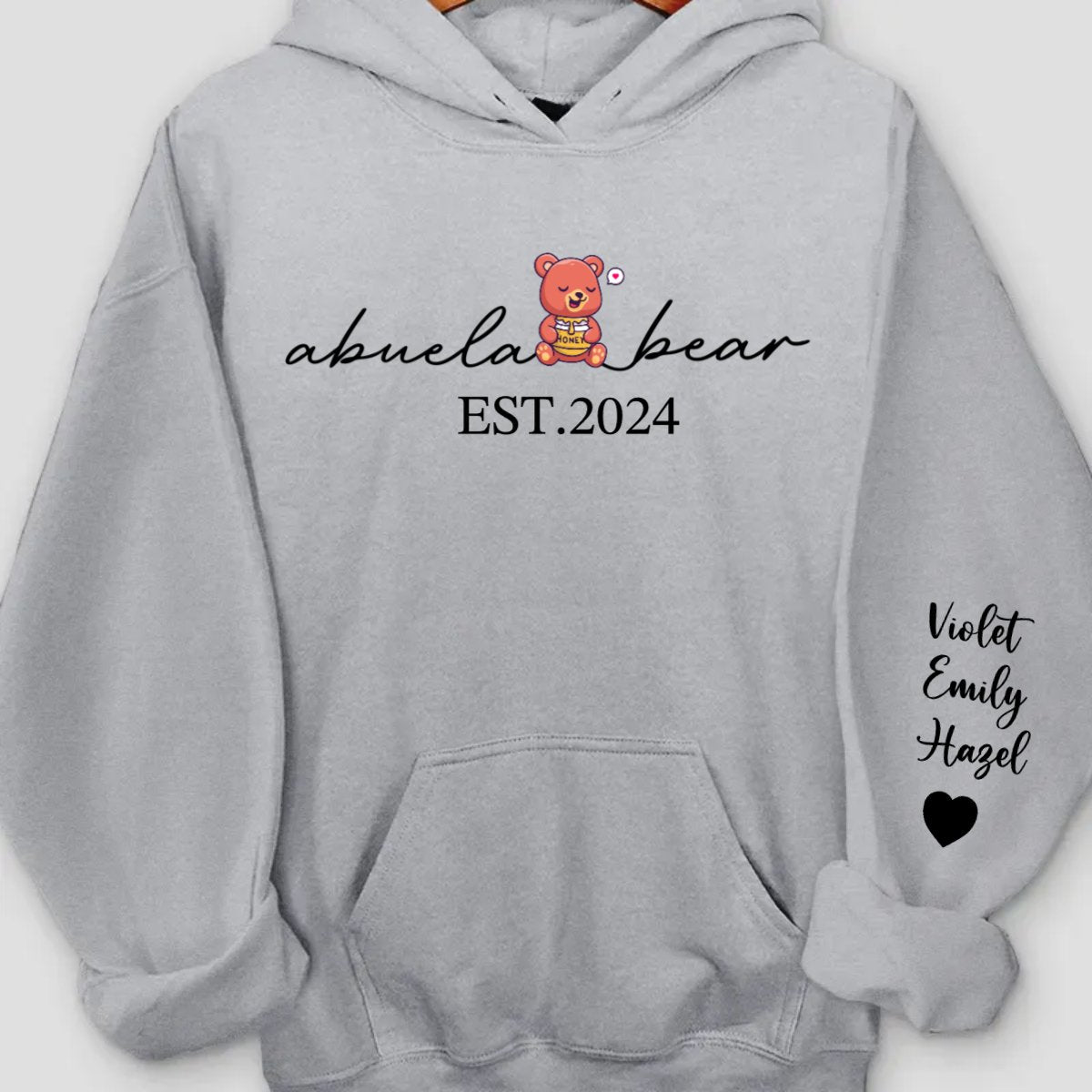 Family - Motherhood Is The Greatest Thing - Personalized Hoodie, Sweatshirt (NV) - Makezbright Gifts