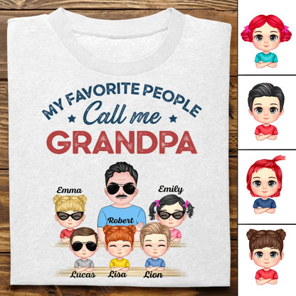 Family - My Favorite People Call Me - Personalized Unisex T - Shirt - Makezbright Gifts