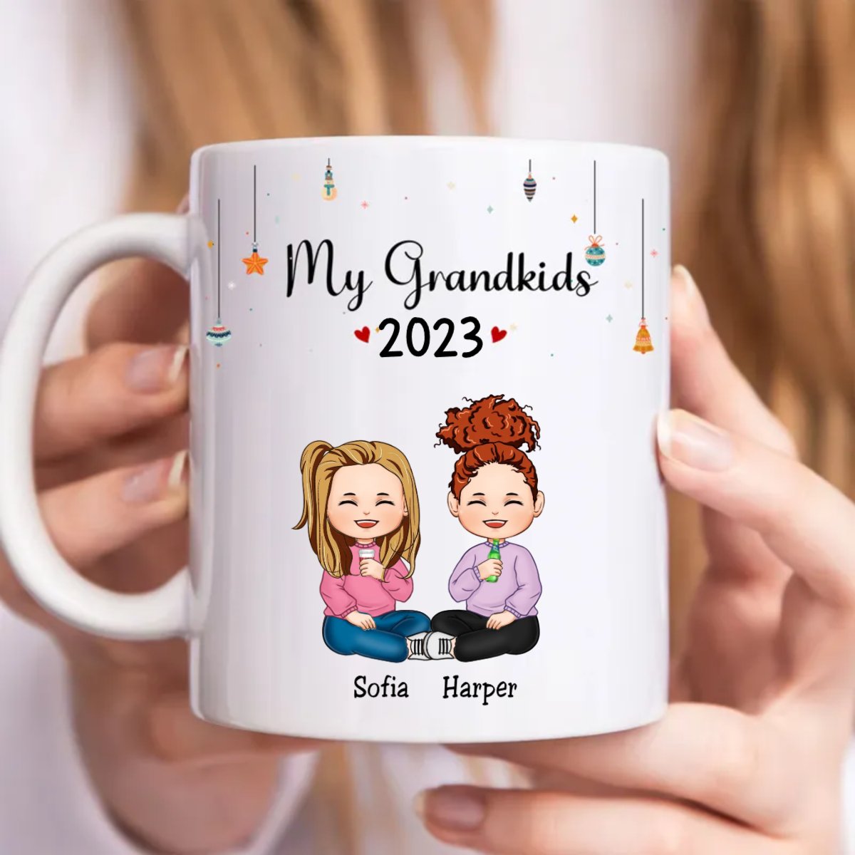 Family - My Grandkids - Personalized Mug(NV) - Makezbright Gifts