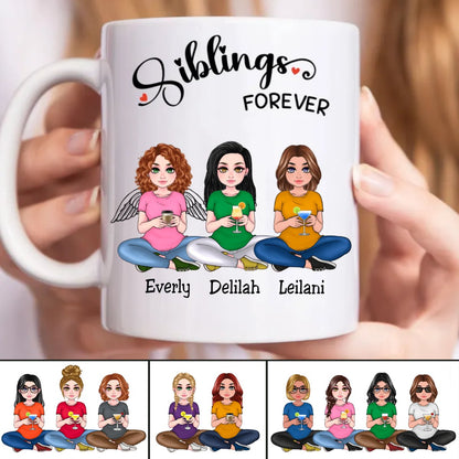 Family - Siblings Forever - Personalized Mug (NM) - Makezbright Gifts