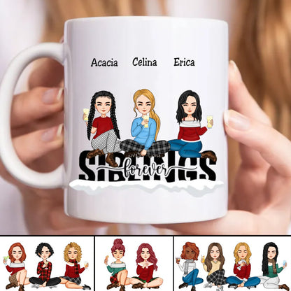 Family - Siblings Forever - Personalized Mug T1 - Makezbright Gifts