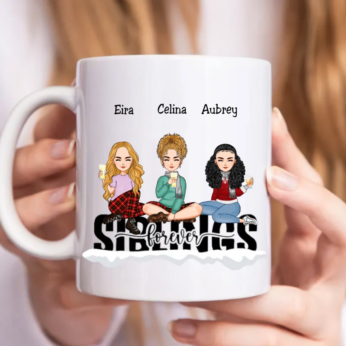 Family - Siblings Forever - Personalized Mug T1 - Makezbright Gifts