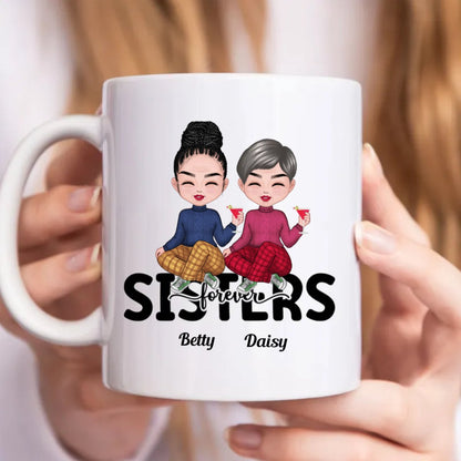 Family - Sisters Forever V2 - Personalized Mug - Makezbright Gifts