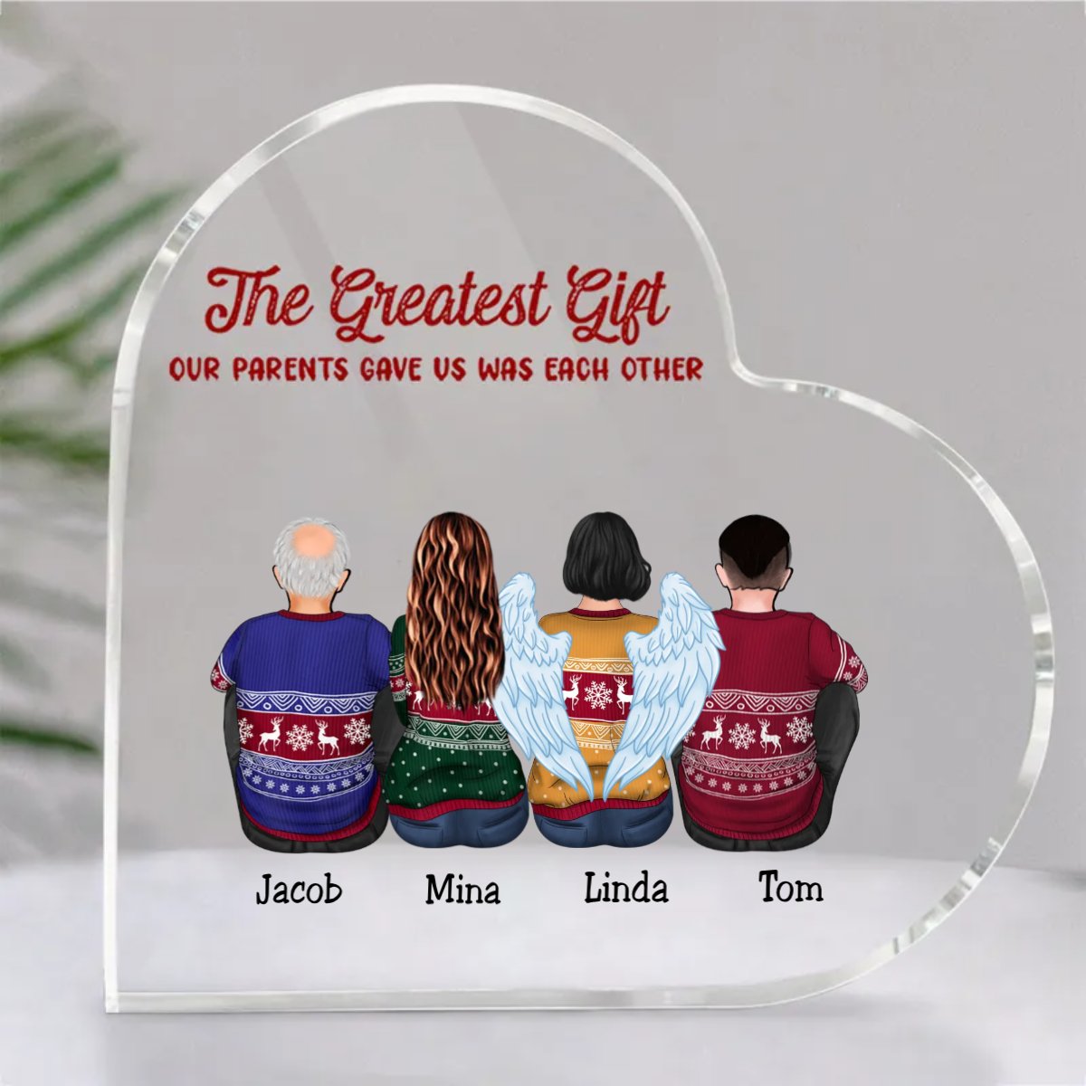 Family - The Greatest Gift Our Parents Gave Us Was Each Other - Personalized Acrylic Plaque - Makezbright Gifts