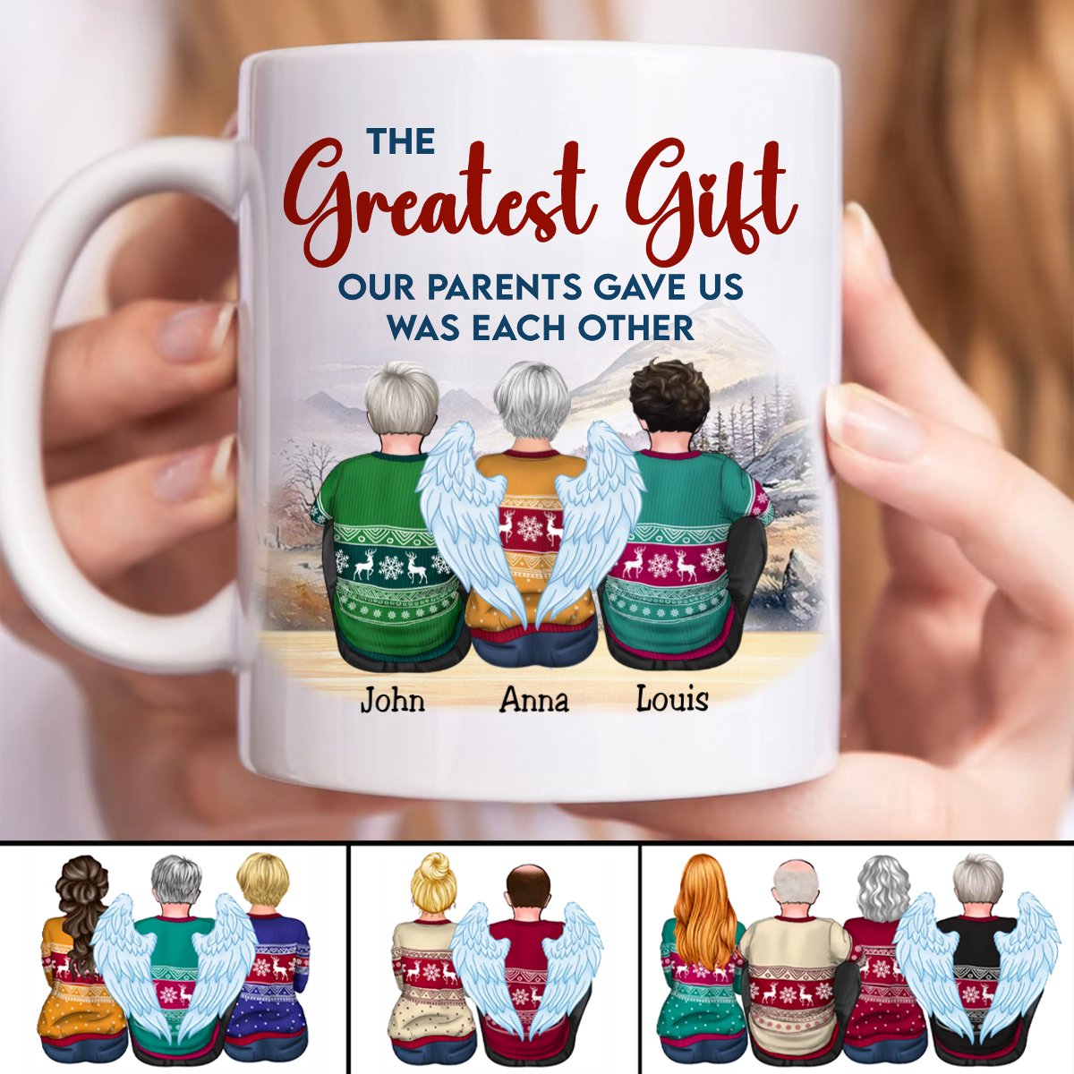 Family - The Greatest Gift Our Parents Gave Us Was Each Other - Personalized Mug - Makezbright Gifts