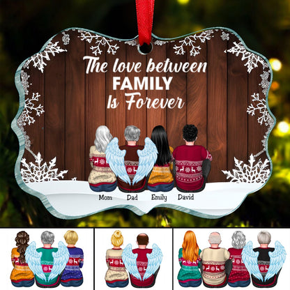 Family - The Love Between Family Is Forever - Personalized Ornament - Makezbright Gifts