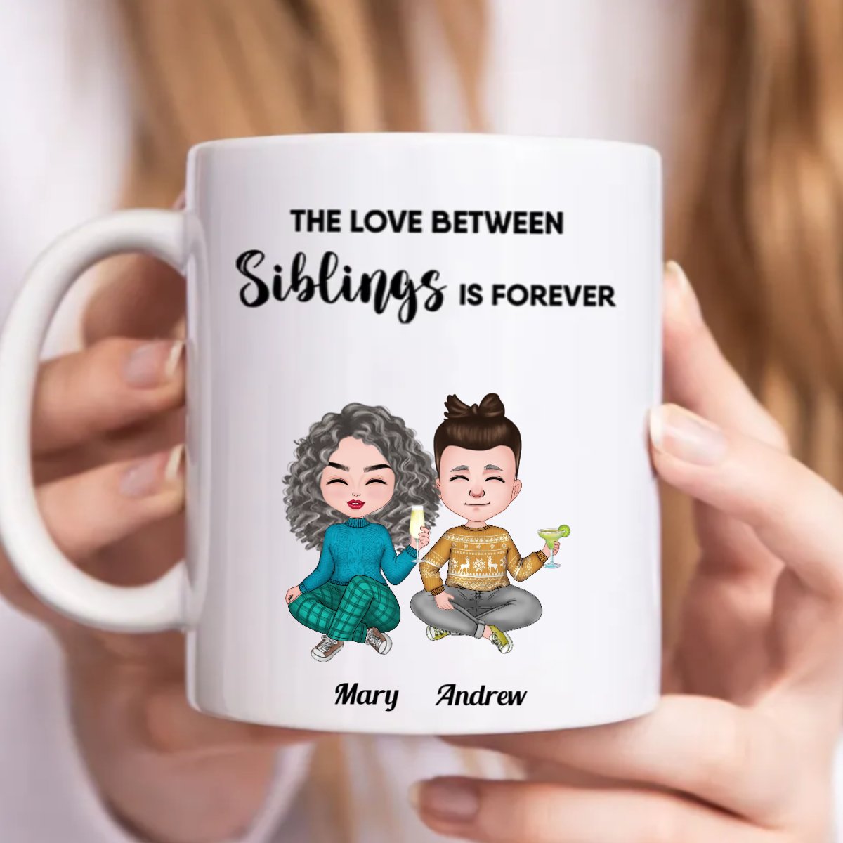 Family - The Love Between Siblings Is Forever - Personalized Mug (CB) - Makezbright Gifts