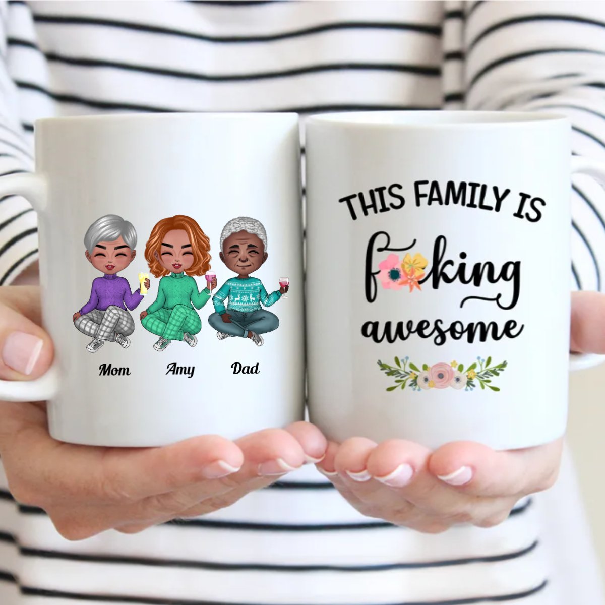 Family - This Family Is F*cking Awesome (Ver2) - Personalized Mug (NN) - Makezbright Gifts