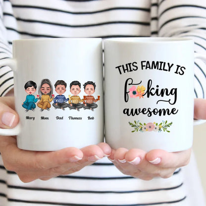 Family - This Family Is F*cking Awesome (Ver2) - Personalized Mug (NN) - Makezbright Gifts