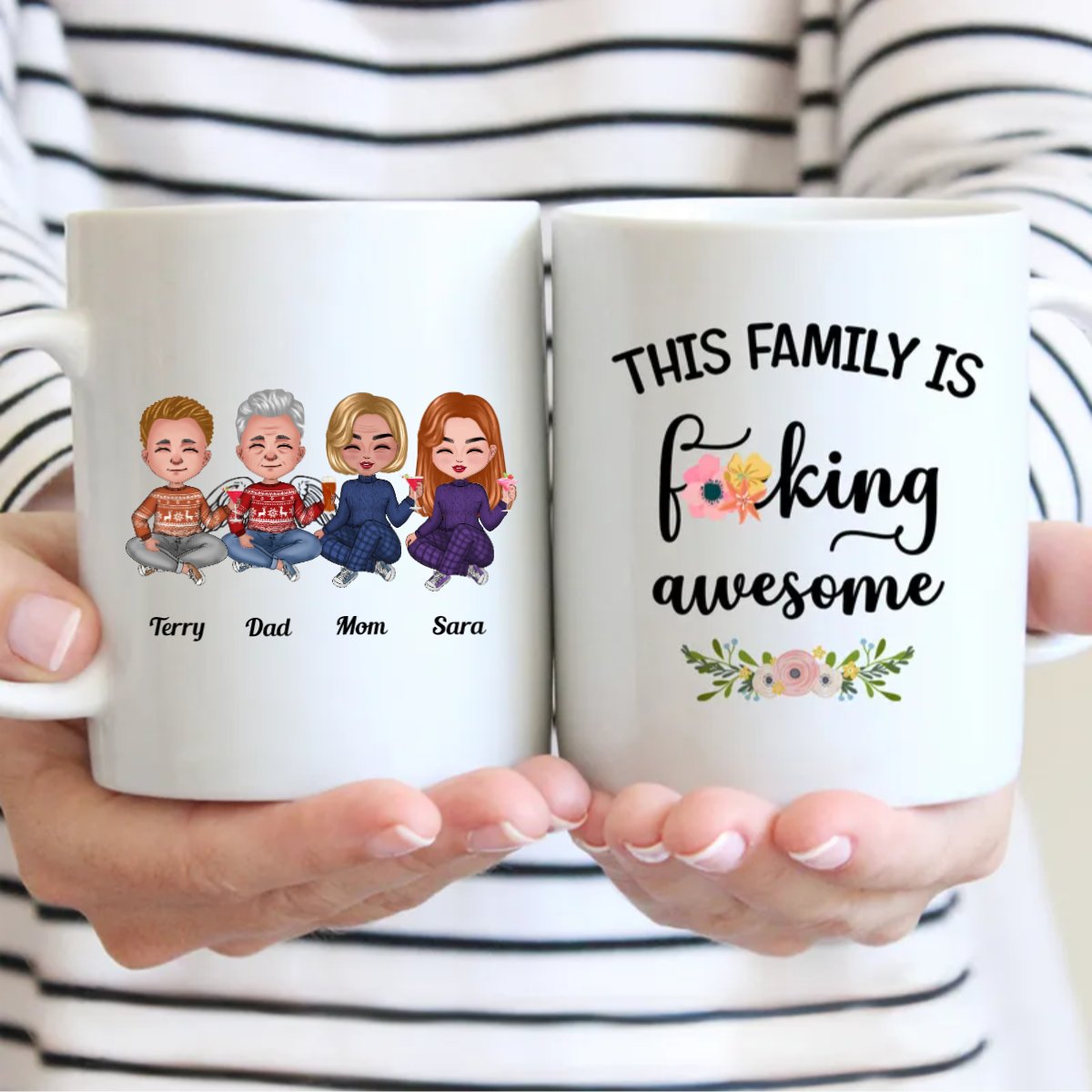 Family - This Family Is F*cking Awesome (Ver2) - Personalized Mug (NN) - Makezbright Gifts