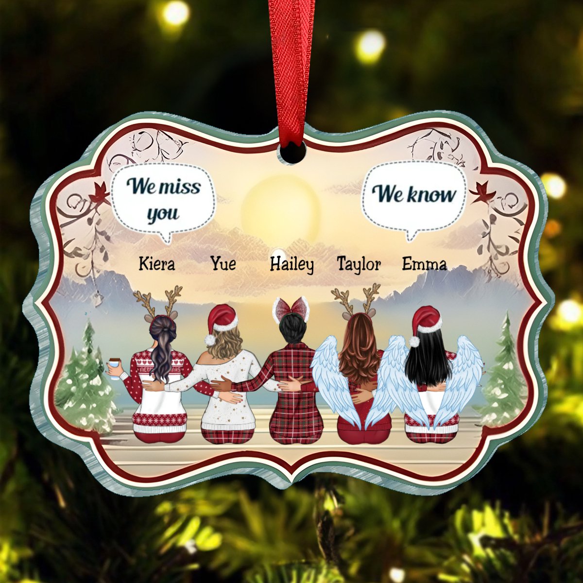 Family - We Miss You A Letter From Heaven To You - Personalized Ornament (LH) - Makezbright Gifts