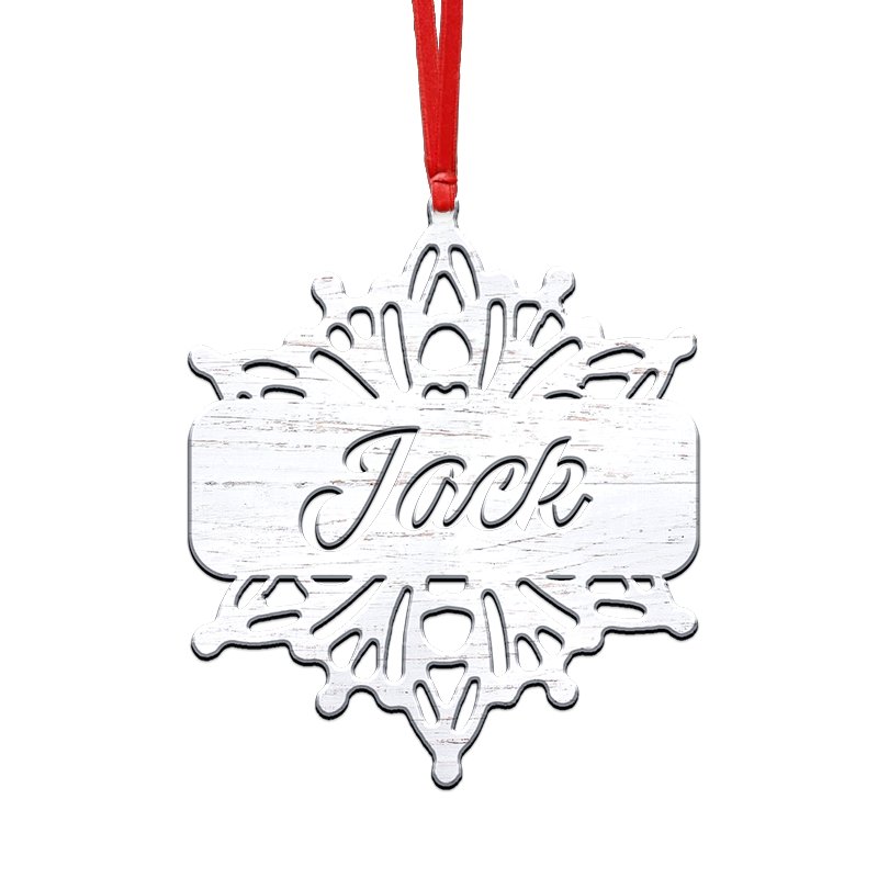 Fantasies Snowflake Ornament - Personalized Christmas Ornament (V3) - Makezbright Gifts