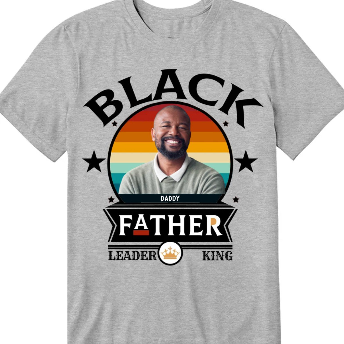 Father - Black Father Leader King - Personalized Unisex T - shirt, Hoodie, Sweatshirt - Makezbright Gifts