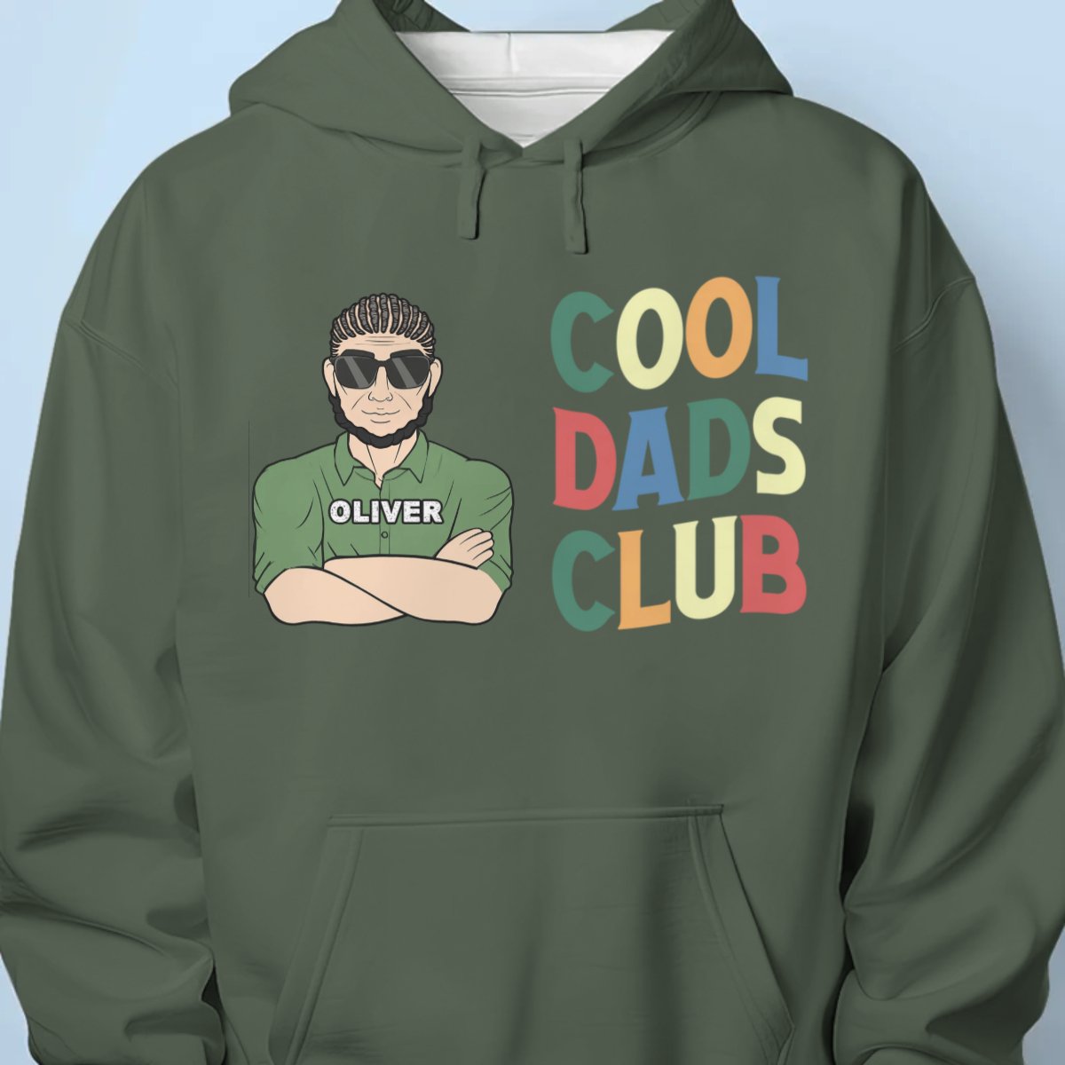 Father - Cool Dads Club Retro - Personalized Unisex T - shirt, Hoodie, Sweatshirt - Makezbright Gifts