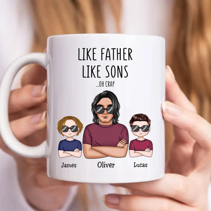 Father's Day - Like Father Like Daughter - Personalized Mug - Makezbright Gifts