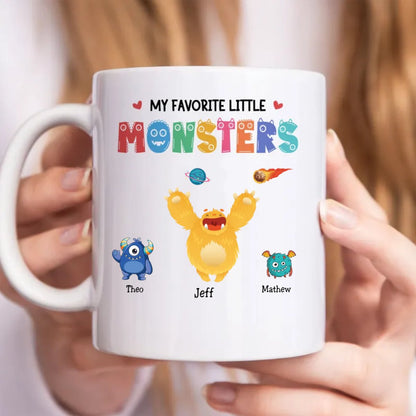 Father's Day - Papa Monster - Personalized Mug - Makezbright Gifts