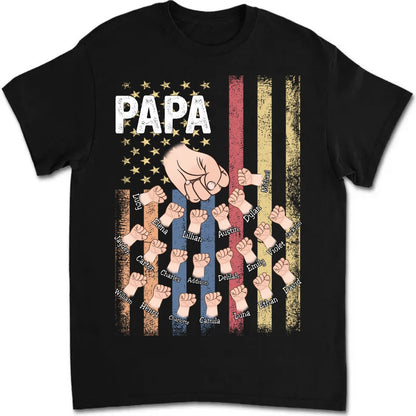 Father's Day - Papa - Personalized T - shirt - Makezbright Gifts