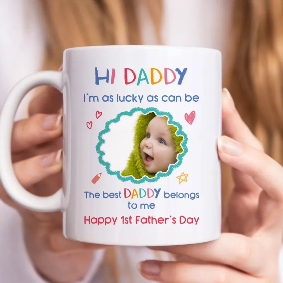 Father's Day - The Best Daddy Belongs To Me Photo Upload - Personalized Mug (TT) - Makezbright Gifts