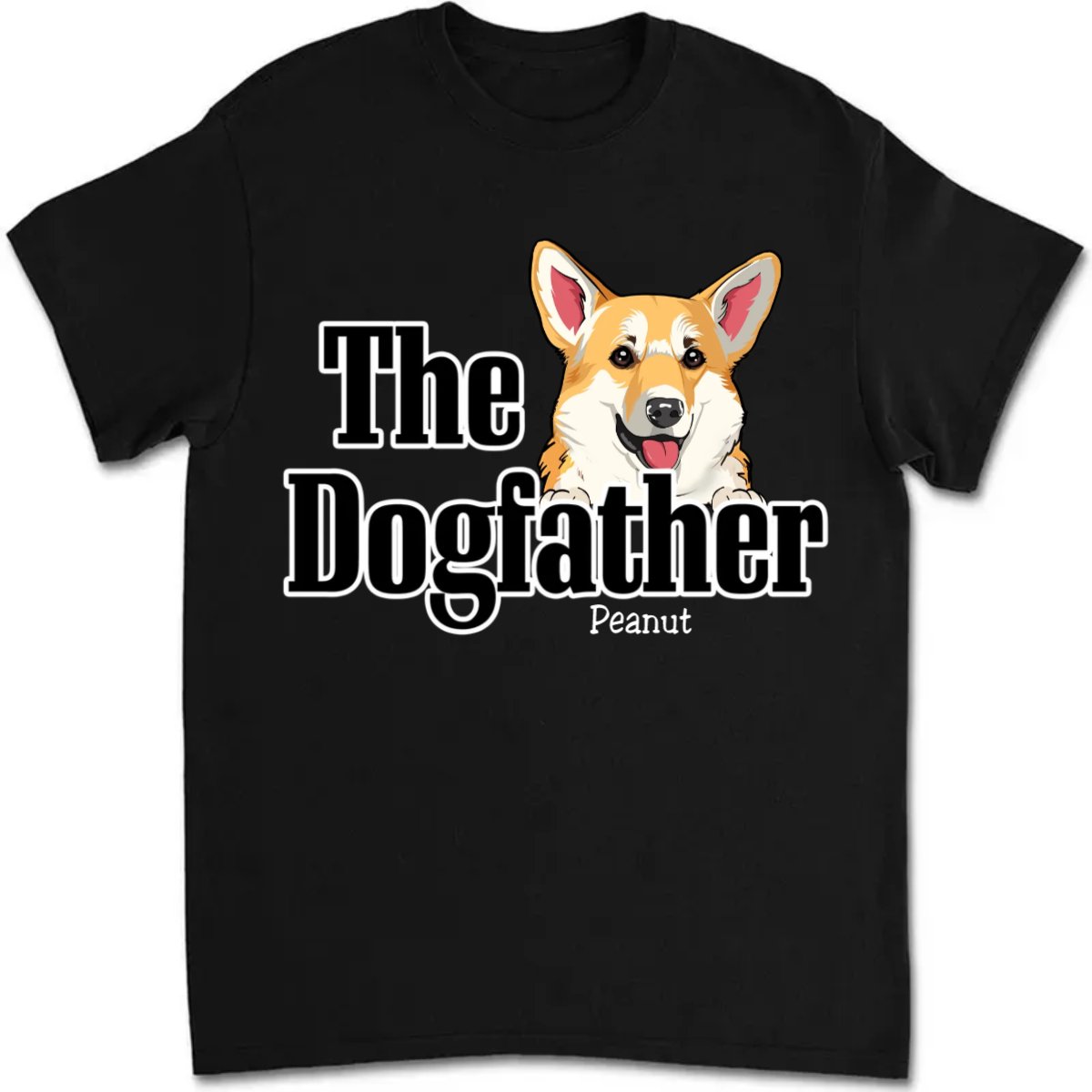 Father's Day - The Dogfather - Personalized Unisex T - Shirt - Makezbright Gifts