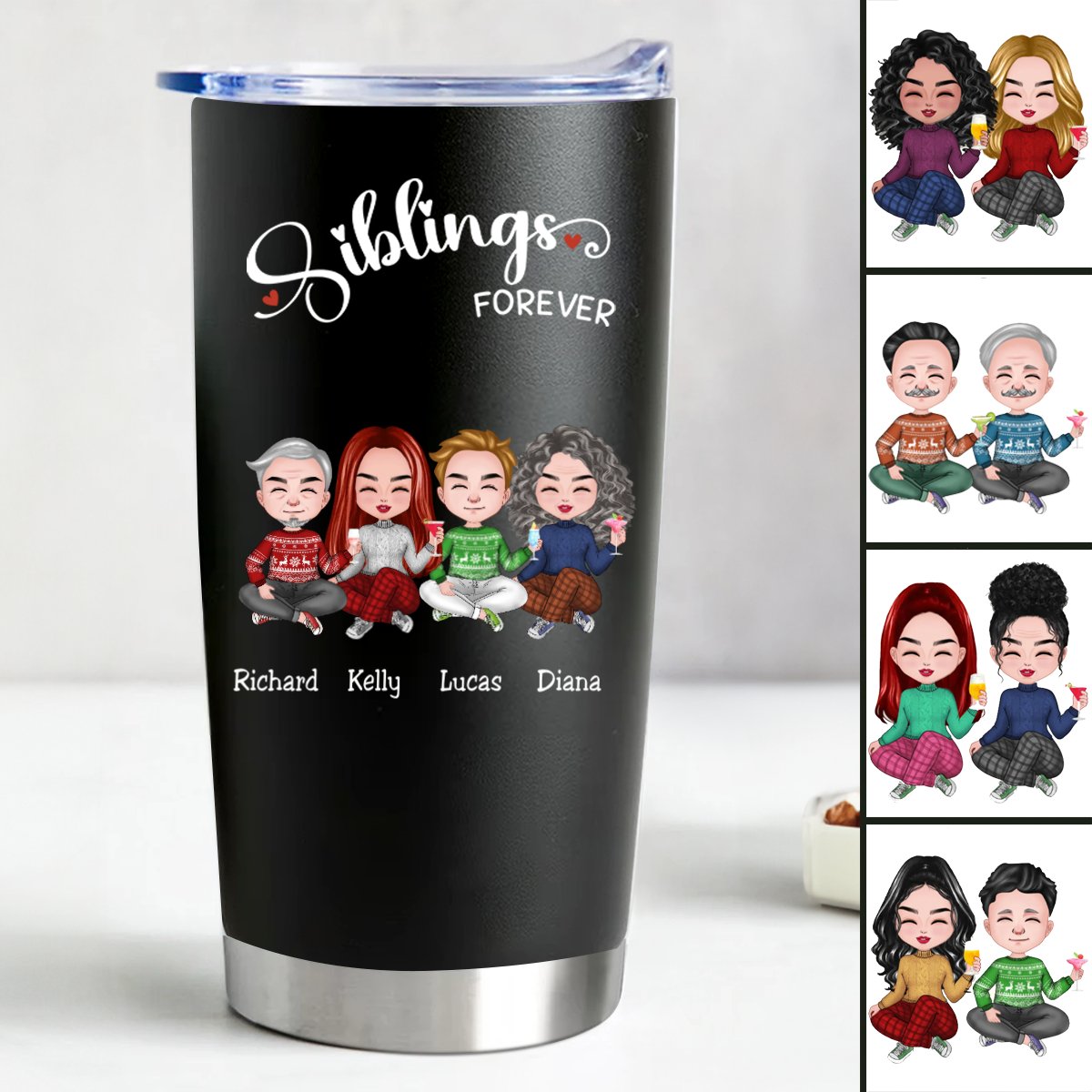 Forever Together 20oz - Custom Insulated Tumbler (Z7) - Makezbright Gifts