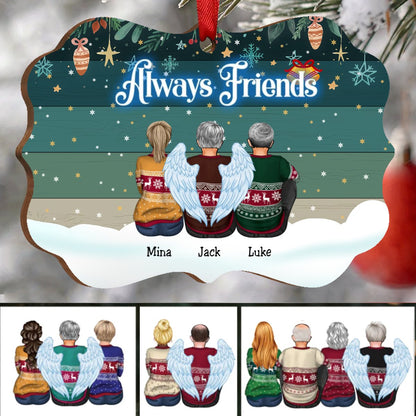 Friends - Always Friends (Green) - Personalized Acrylic Ornament - Makezbright Gifts