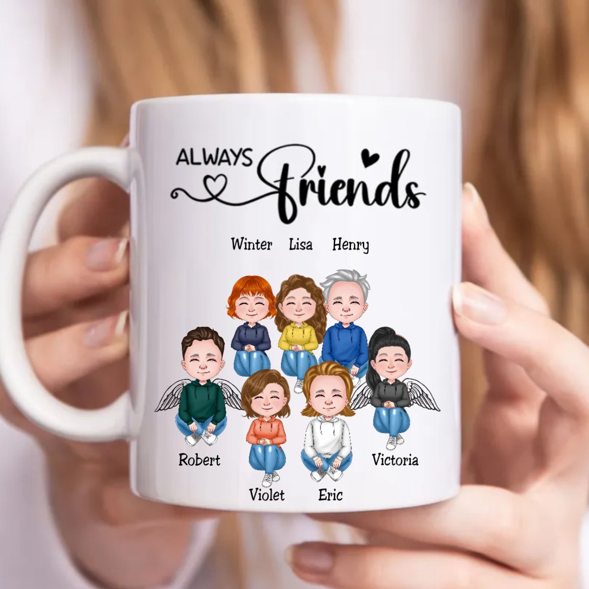 Friends - Always Friends - Personalized Mug - Makezbright Gifts