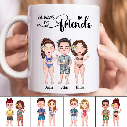 Friends - Always Friends - Personalized Mug - Makezbright Gifts