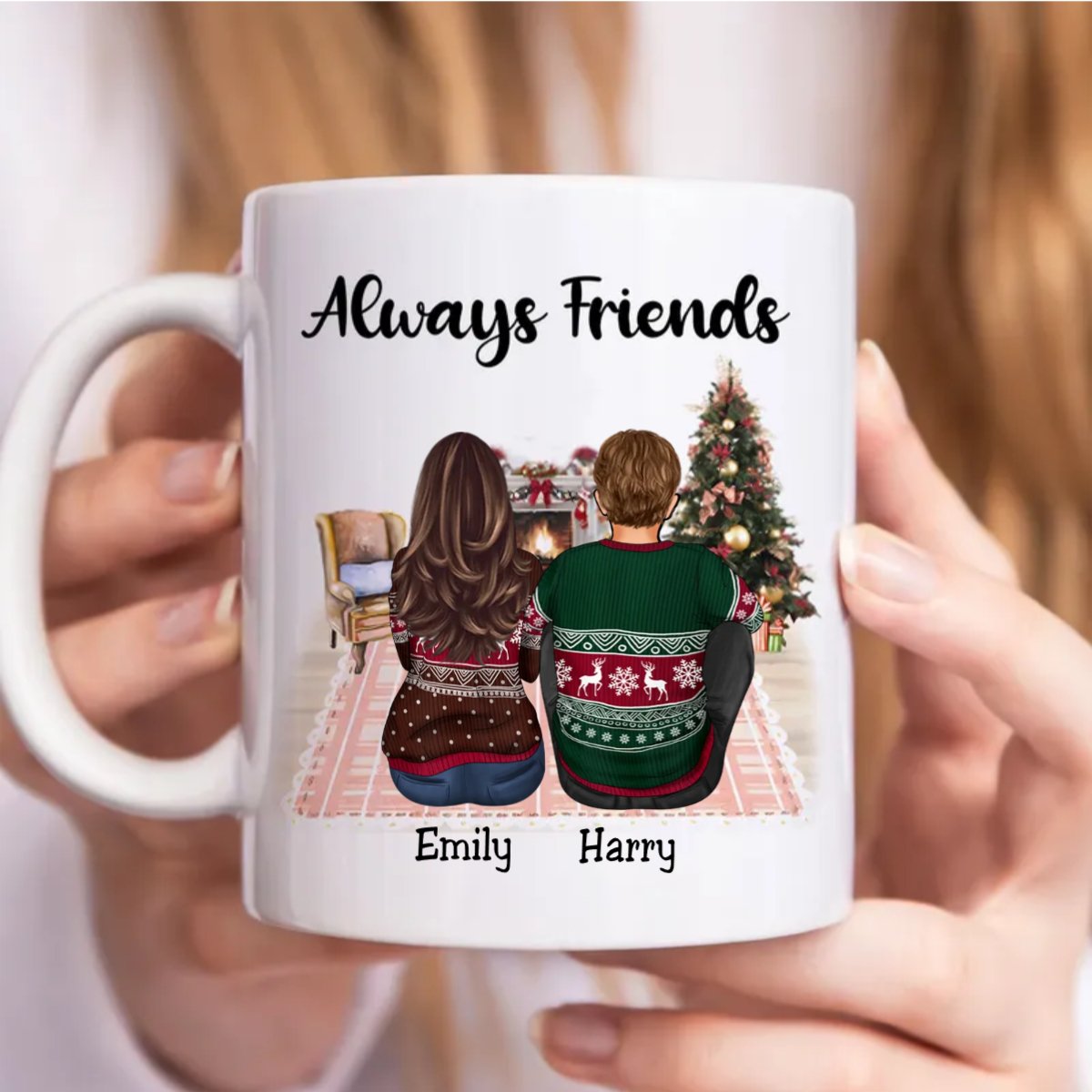 Friends - Always Friends - Personalized Mug - Makezbright Gifts