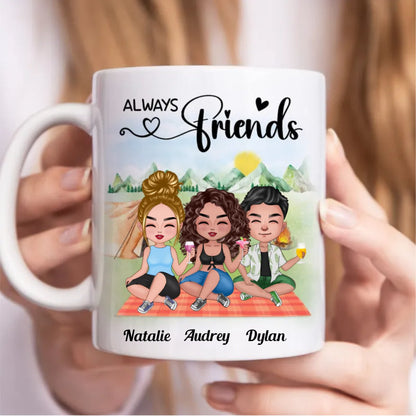 Friends - Always Friends - Personalized Mug (AA) - Makezbright Gifts