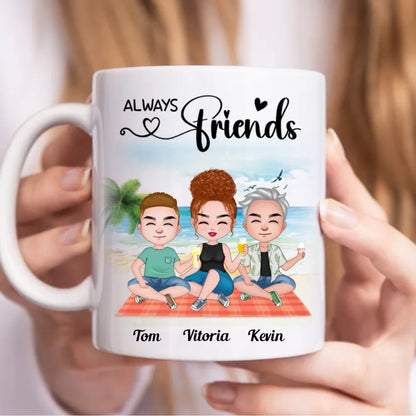 Friends - Always Friends - Personalized Mug (BB) - Makezbright Gifts