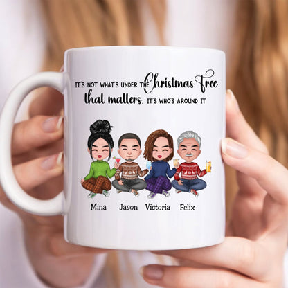 Friends - Best Friends Around The Christmas Tree - Personalized Mug (LH) - Makezbright Gifts