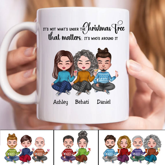 Friends - Best Friends Around The Christmas Tree - Personalized Mug (LH) - Makezbright Gifts