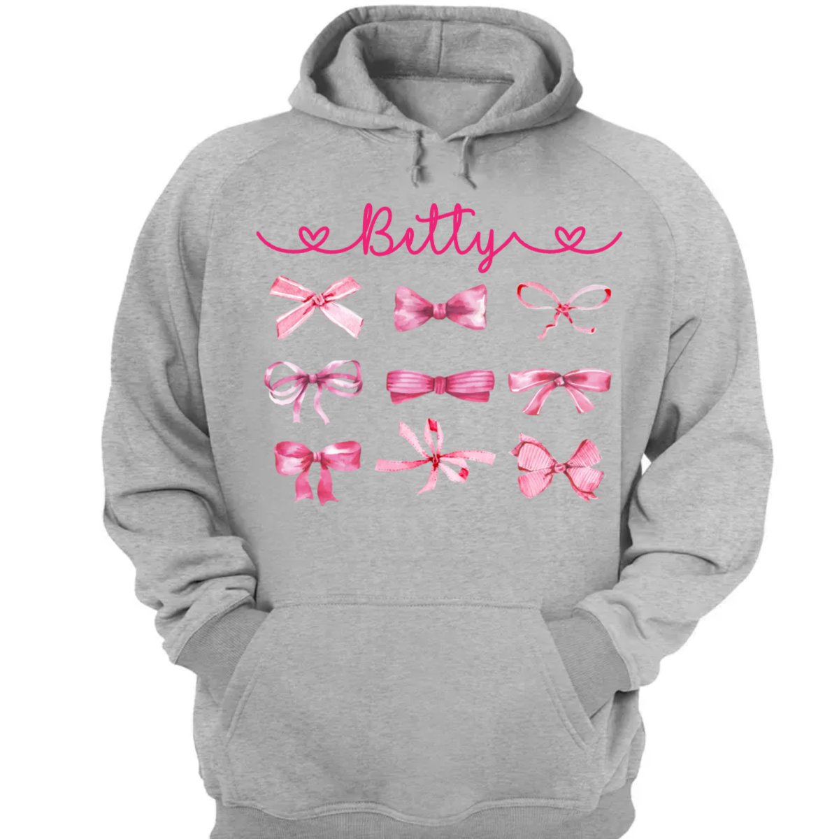 Friends - Coquette Pink Bow Trendy Girl - Personalized T - Shirt, Sweatshirt, Hoodie (HJ) - Makezbright Gifts