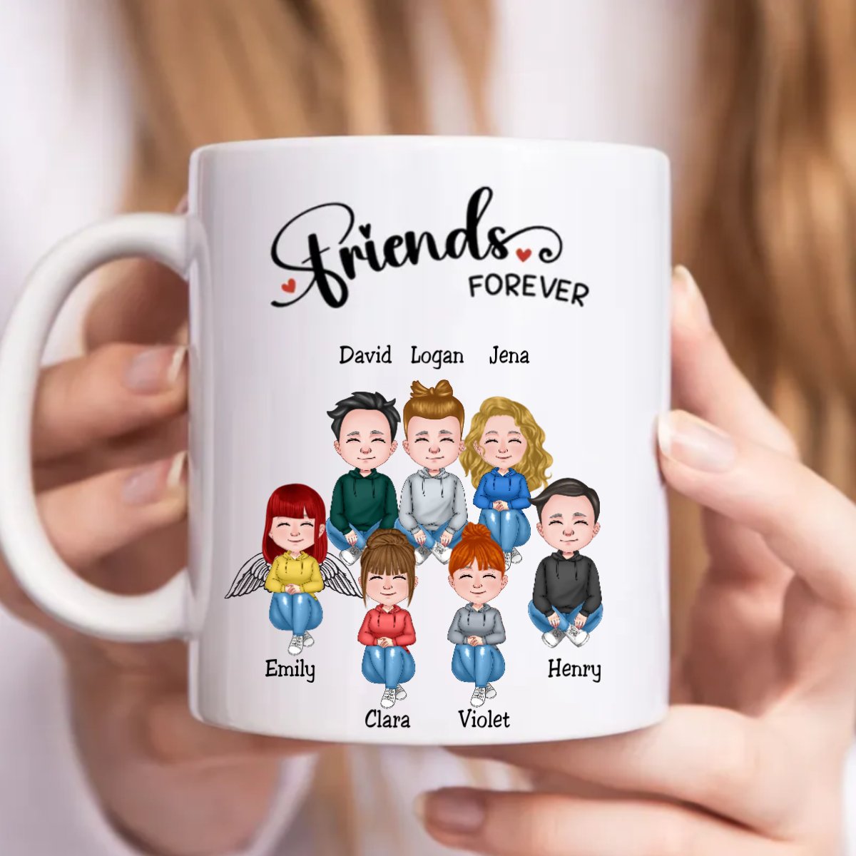 Friends - Friends Forever - Personalized Mug - Makezbright Gifts