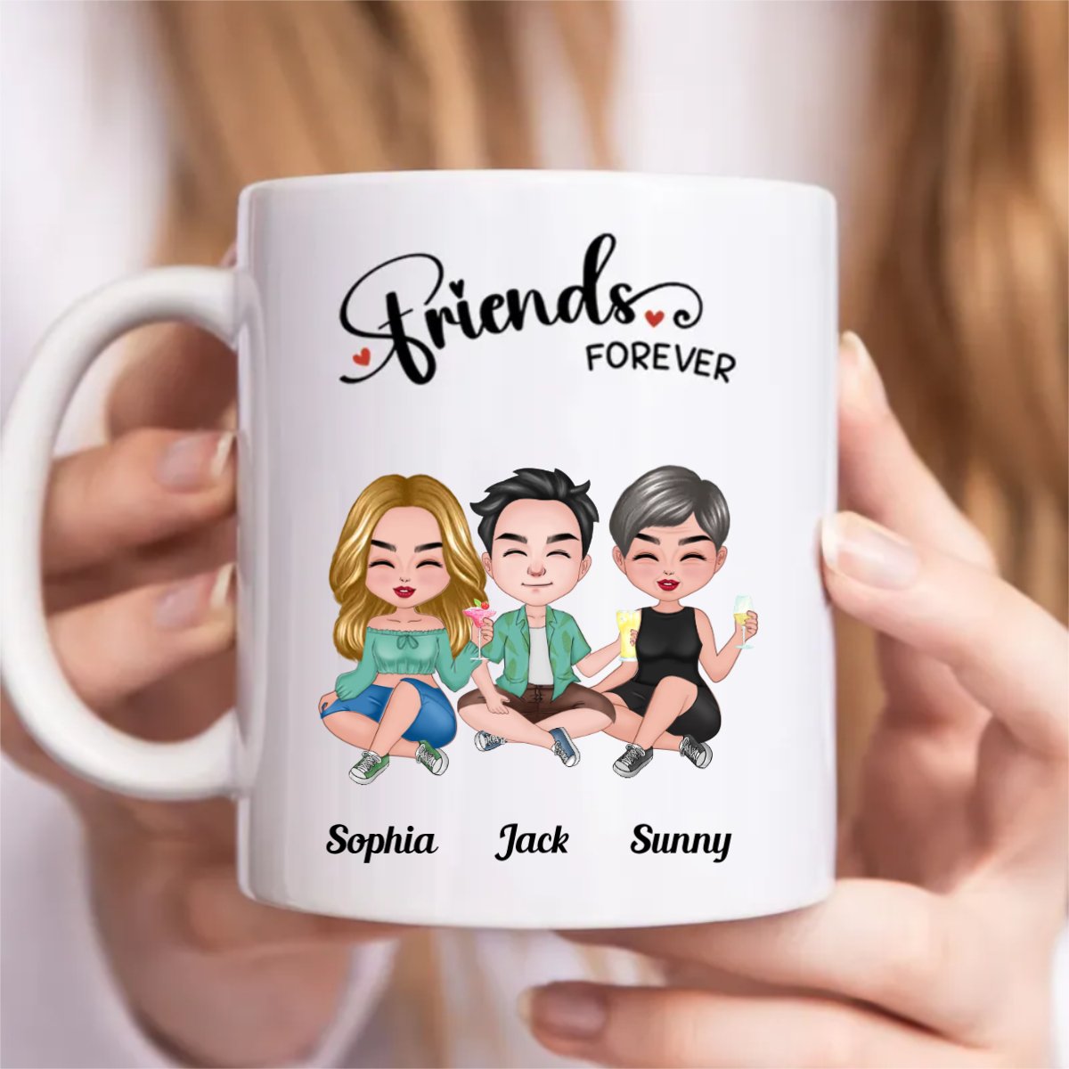 Friends - Friends Forever - Personalized Mug (TB) - Makezbright Gifts