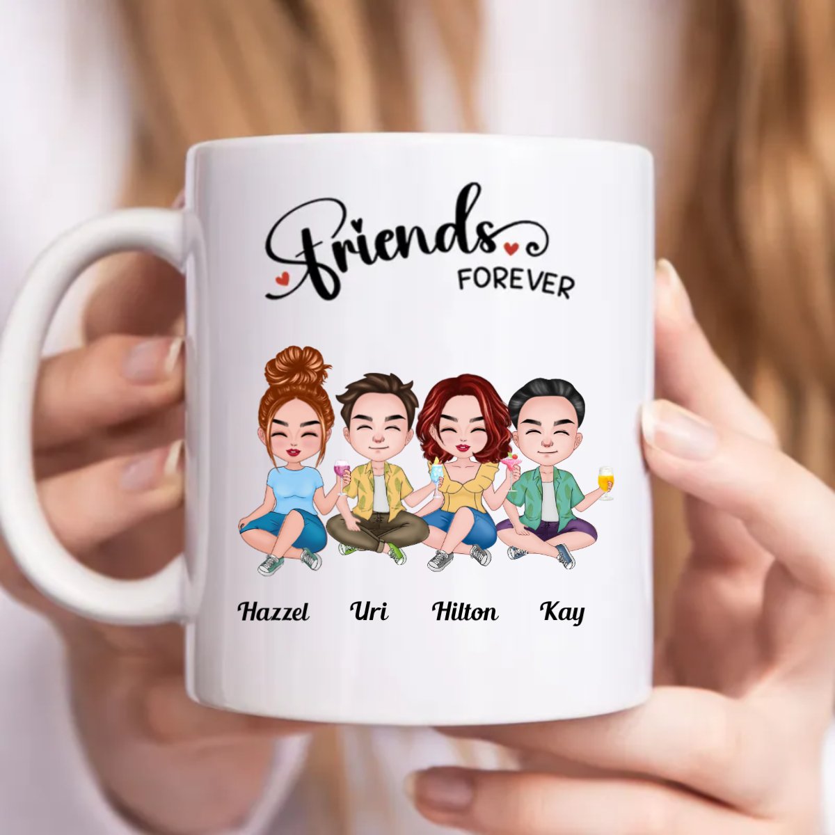 Friends - Friends Forever - Personalized Mug (TB) - Makezbright Gifts