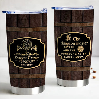 Friends - The Dungeon Master Taketh Away - Personalized Tumbler (HP) - Makezbright Gifts