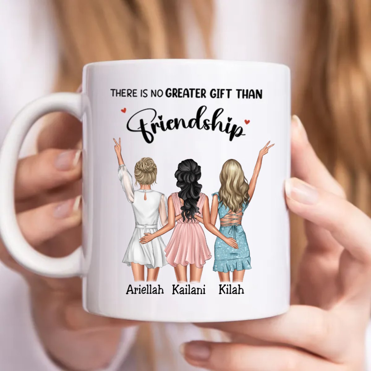 Friends - There Is No Greater Gift Than Friendship - Personalized Mug - Makezbright Gifts