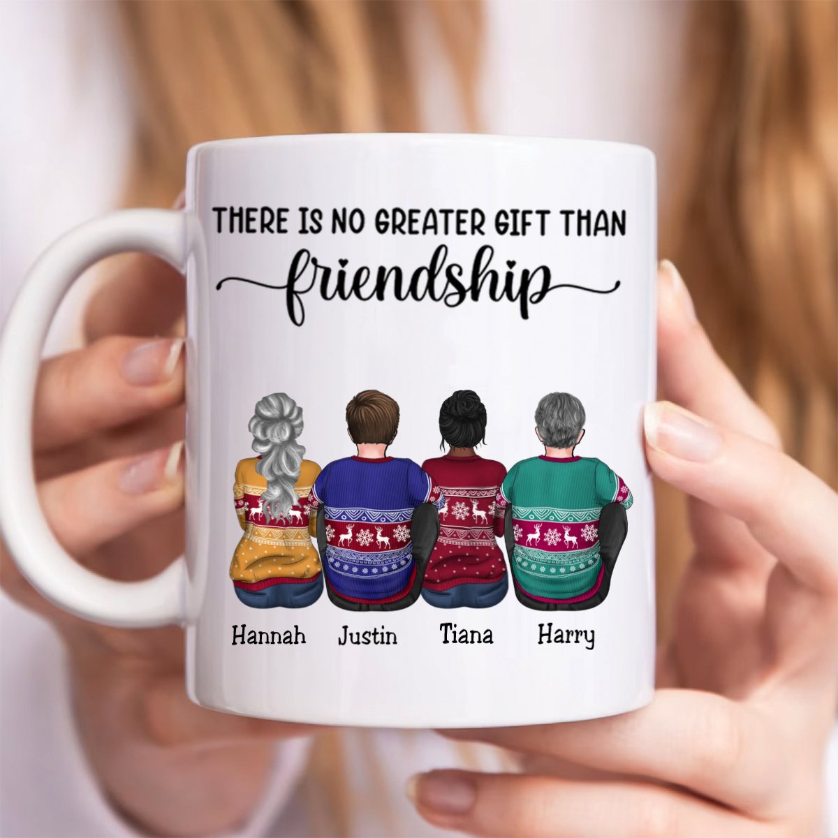 Friends - There Is No Greater Gift Than Friendship - Personalized Mug (AA) - Makezbright Gifts