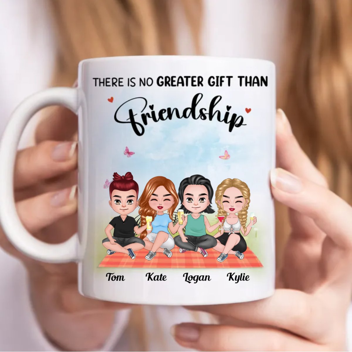 Friends - There Is No Greater Gift Than Friendship - Personalized Mug (BB) - Makezbright Gifts