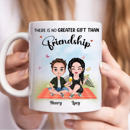 Friends - There Is No Greater Gift Than Friendship - Personalized Mug (BB) - Makezbright Gifts