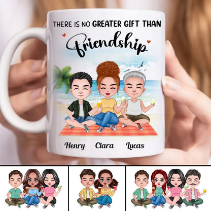 Friends - There Is No Greater Gift Than Friendship - Personalized Mug (BB) - Makezbright Gifts