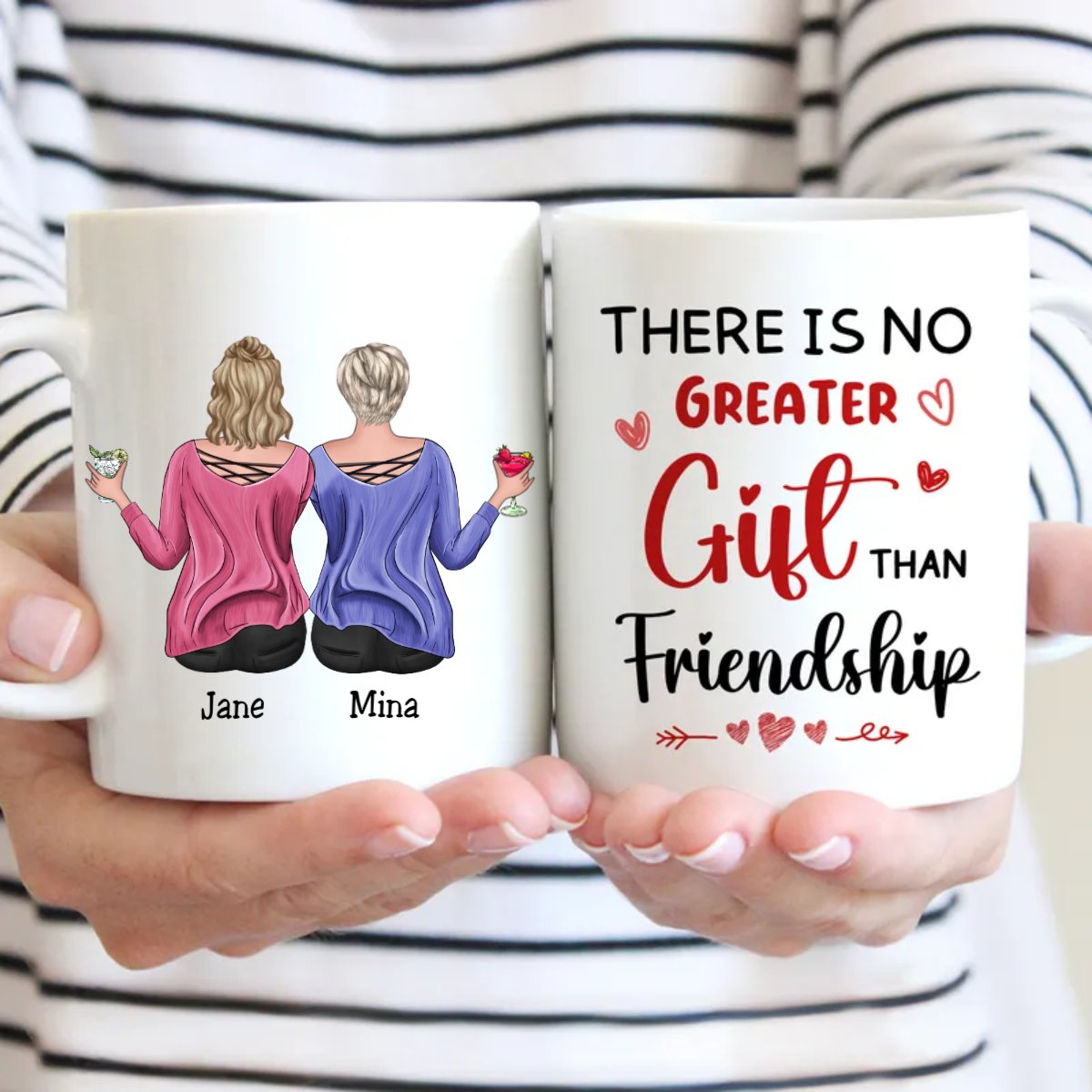 Friends - There Is No Greater Gift Than Friendship - Personalized Mug (LL) - Makezbright Gifts