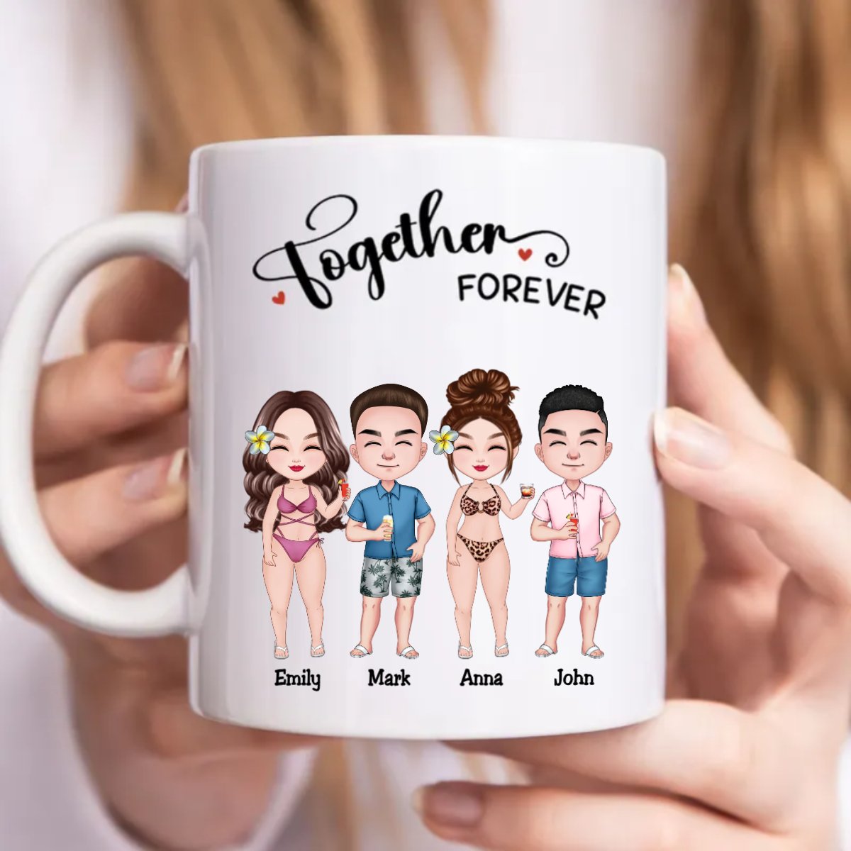 Friends - Together Forever - Personalized Mug - Makezbright Gifts