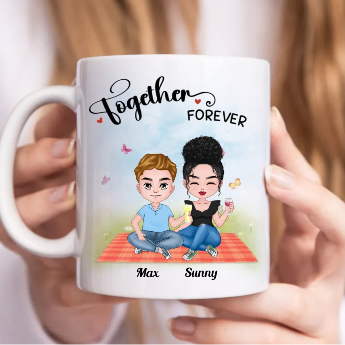 Friends - Together Forever - Personalized Mug (BB) - Makezbright Gifts