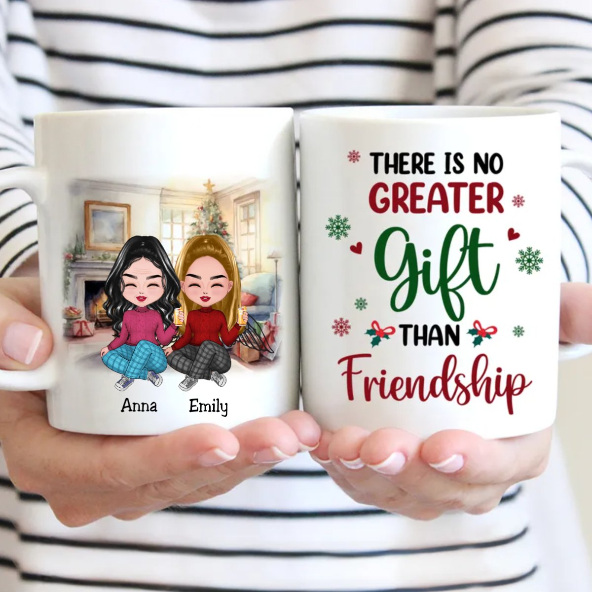 Friendship - There Is No Greater Gift Than Friendship - Personalized Mug - Makezbright Gifts